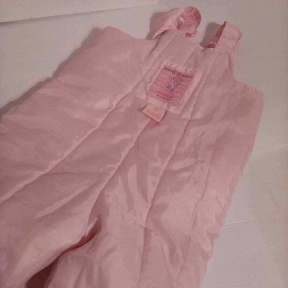 Girl's pink snow bib sz 3T - Picture 14 of 16